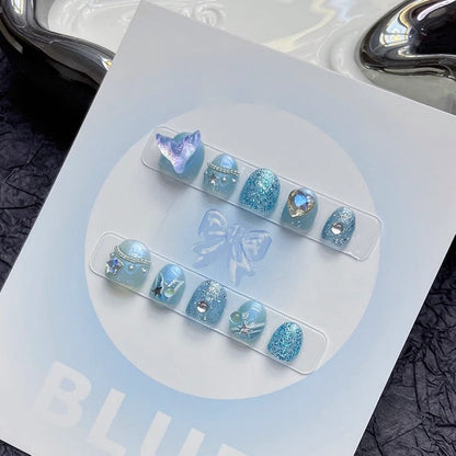 KIDS Collections: Dream Mermaid - short round kids press-on nails