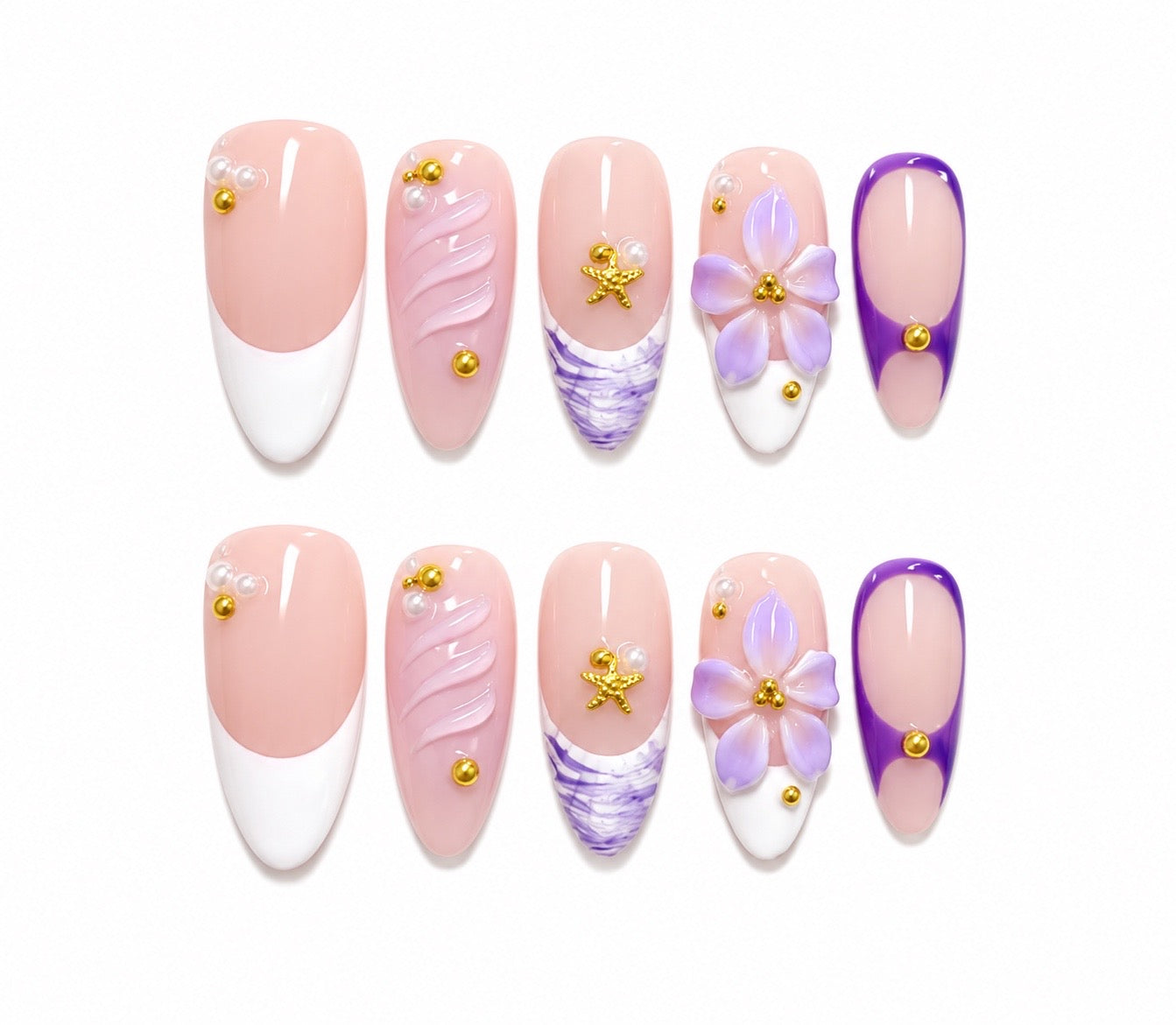 Liliana Lavender Shores - PressOn Nails