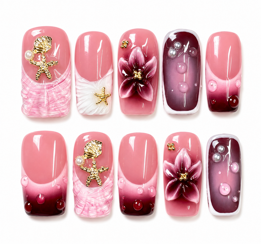 Berry Tide Series Press-On Nails