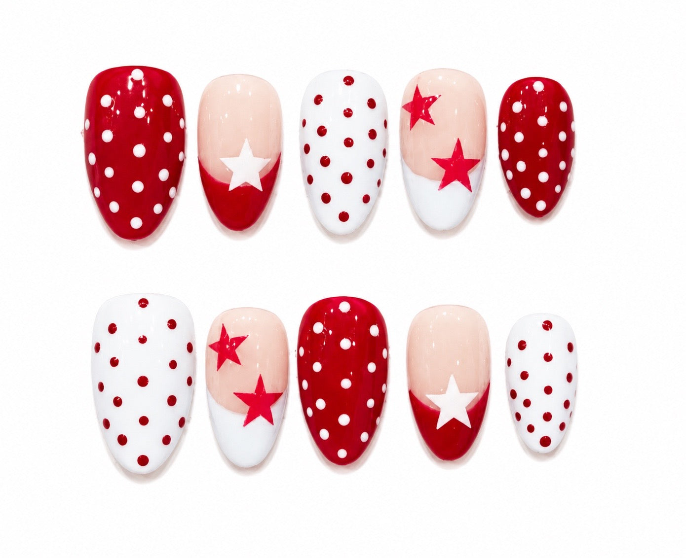 Liberty- Stars French Press On Nails