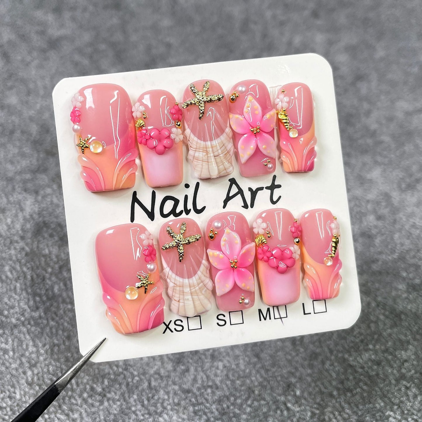 Coral Whisper Series Press-On Nails